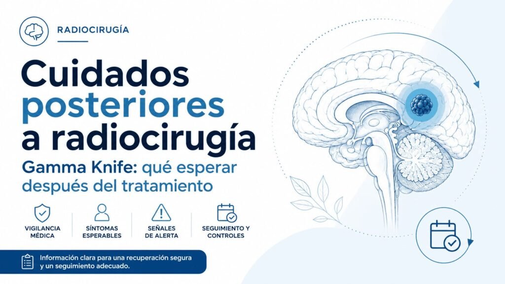 cuidados posteriores a radiocirugía Gamma Knife con vigilancia médica y seguimiento en CDMX